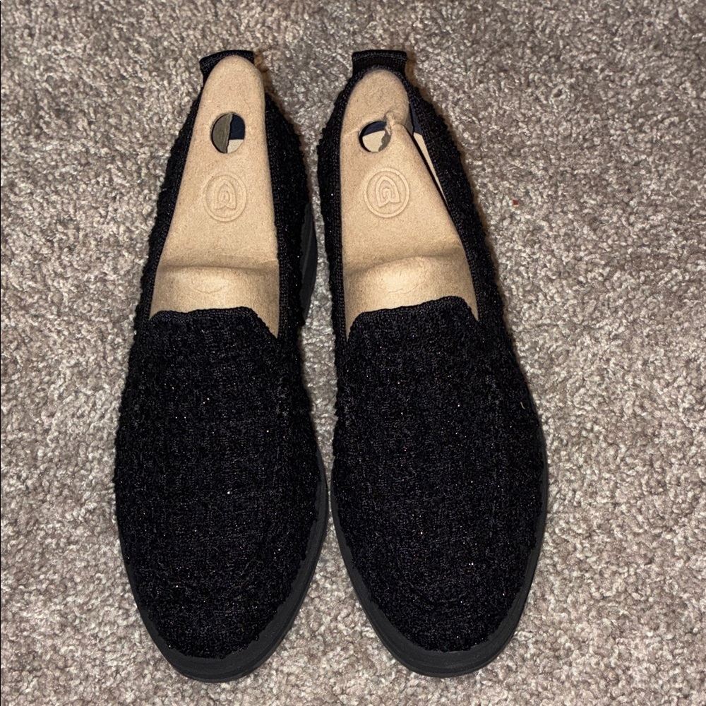 Rothy's Black Textured Loafers